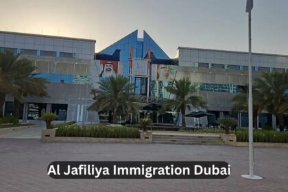 Al Jafiliya Immigration Dubai office building in Bur Dubai