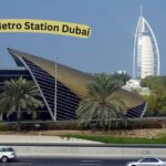 Sharaf DG Metro Station exterior in Dubai