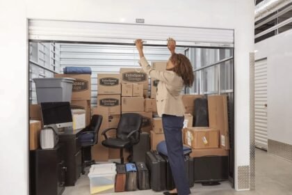 Secure document storage facility in Dubai with organized archive boxes and climate-controlled shelving system