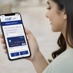 FAB balance checking online app showing account balance and banking features on a smartphone